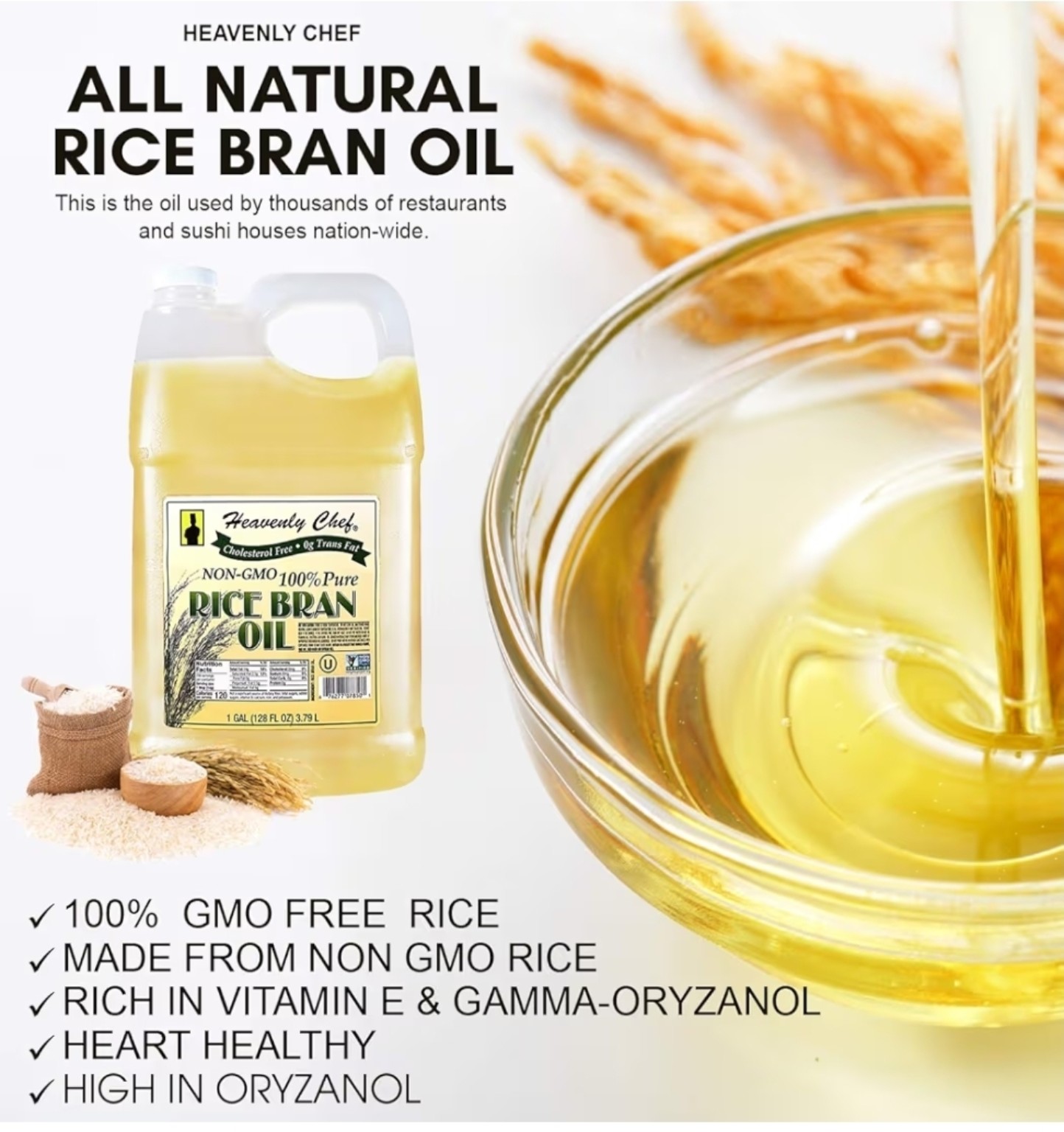 Heavenly Chef Rice Bran Oil